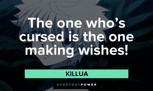 memorable Killua quotes and lines
