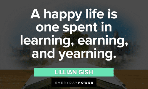 Learning Quotes for a happy life