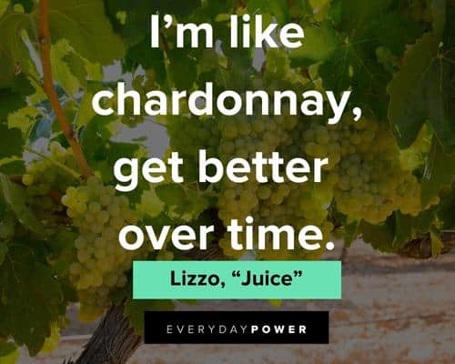 Lizzo Quotes About Chardonnay