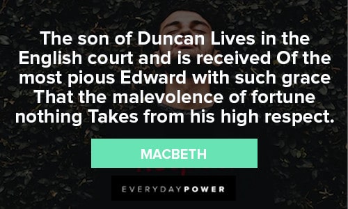 Macbeth Quotes About Son of Duncan
