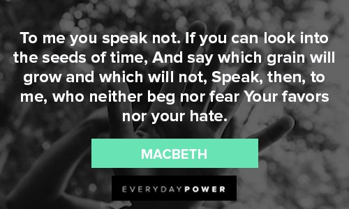 Macbeth Quotes About Speaking