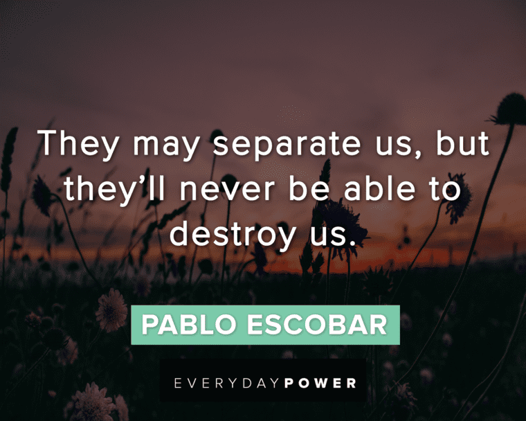 Pablo Escobar Quotes About Destruction