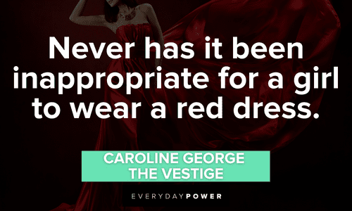 Red Quotes about dresses