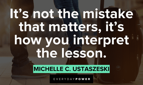 quotes on life lessons about mistakes