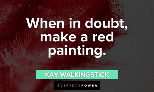 Red Quotes about painting