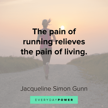 the pain of Running quotes
