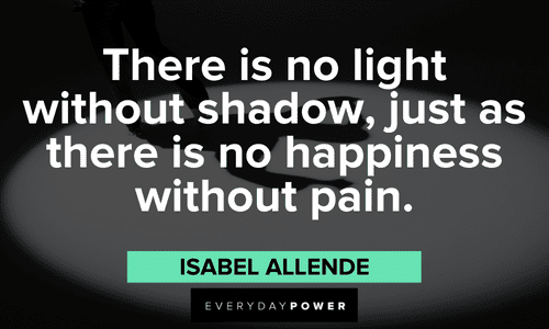 shadow quotes about pain and happiness