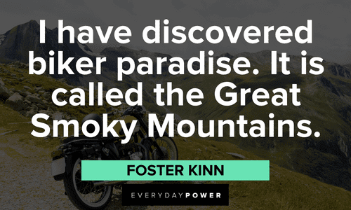 Biker quotes about riding on the mountains