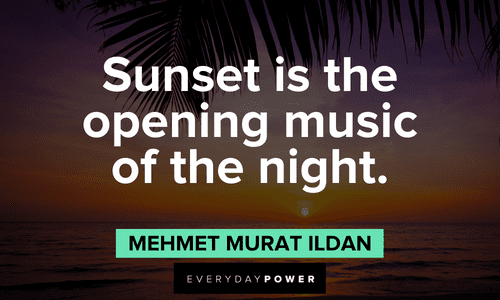 Sunset Quotes to welcome the night