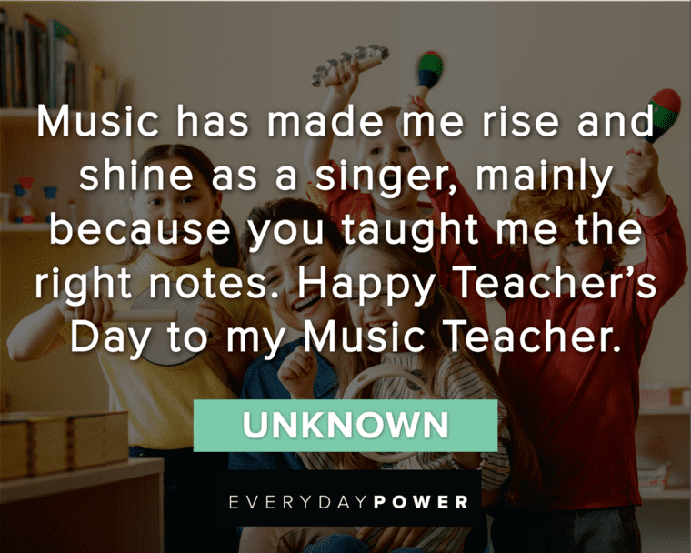 Teacher’s Day Quotes About Music