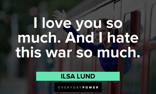Casablanca quotes about love and war