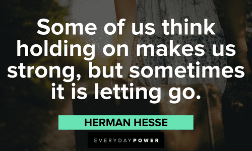 quotes on life lessons about holding on