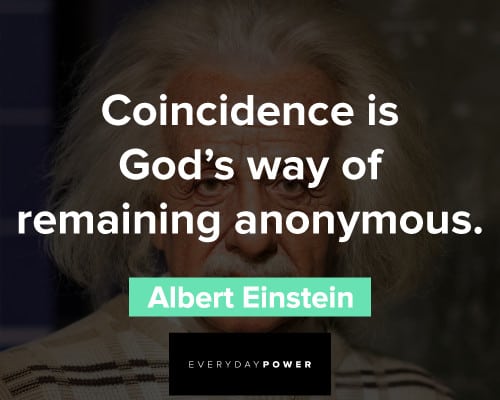 albert einstein quotes on coincidence 