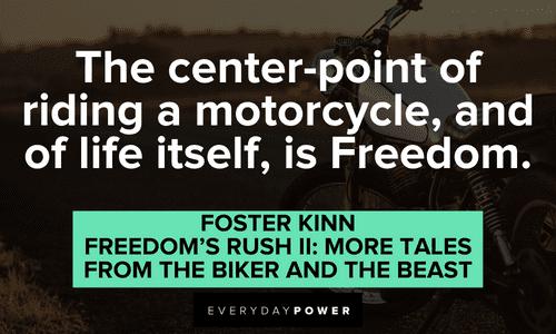 Biker quotes about freedom