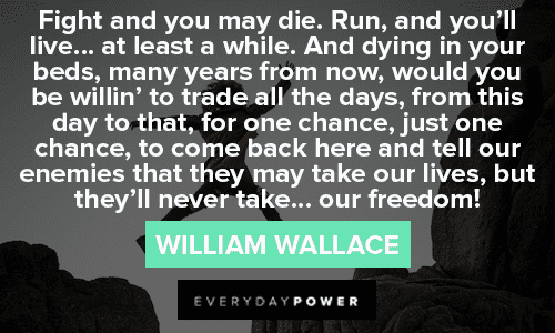 william wallace freedom quote