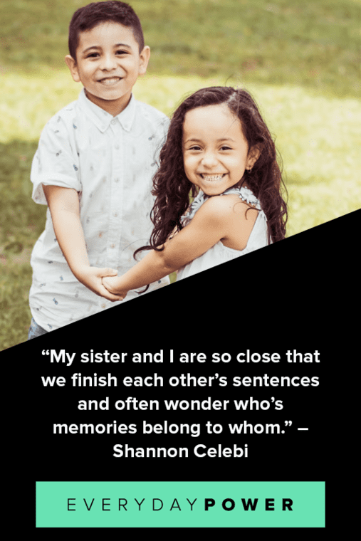 Brother and sister quotes celebrating childhood memories