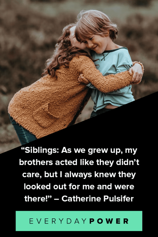 Brother and sister quotes celebrating growing up memories