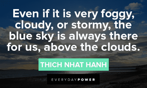 cloud quotes about blue sky