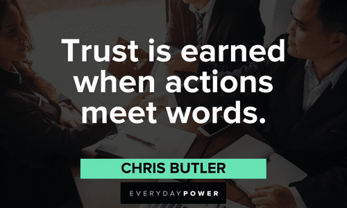 Trust issues quotes about words and action