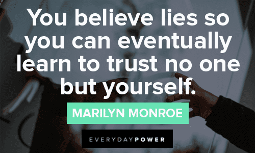 trust no one quotes marilyn monroe