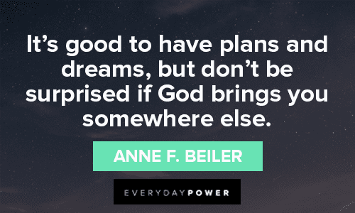 God’s plan quotes about dreams