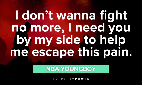 NBA YoungBoy quotes about pain