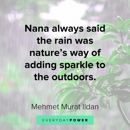 Rainy Day Quotes about nature