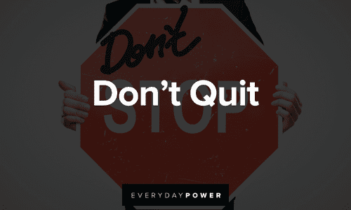 short inspirational poems about not quitting