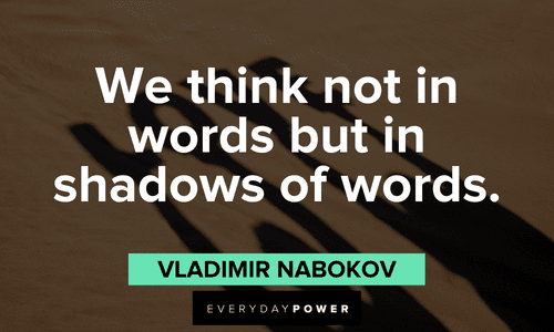 shadow quotes about words