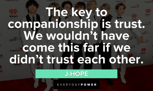 BTS quotes about trust