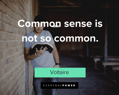 Common Sense Quotes about how rare common sense is