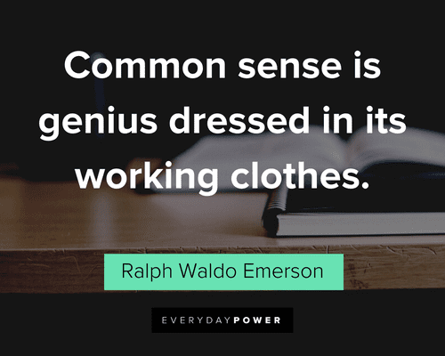 Common Sense Quotes about geniuses