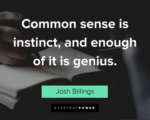 Common Sense Quotes about instinct