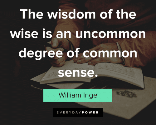 Common Sense Quotes about wisdom