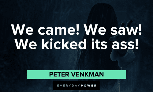 memorable Ghostbusters quotes from peter venkman