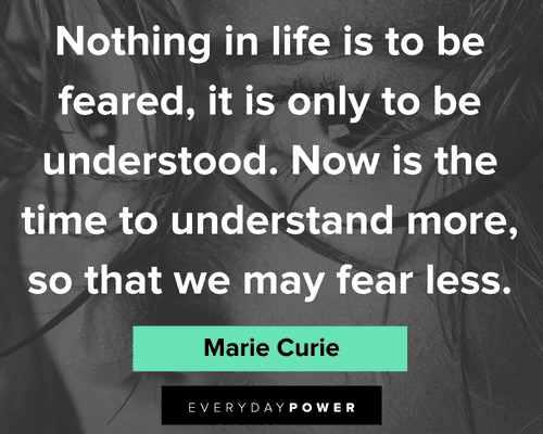 fear quotes about understanding
