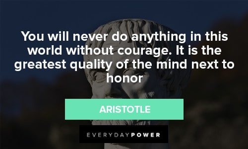 Greek Philosopher Quotes about courage