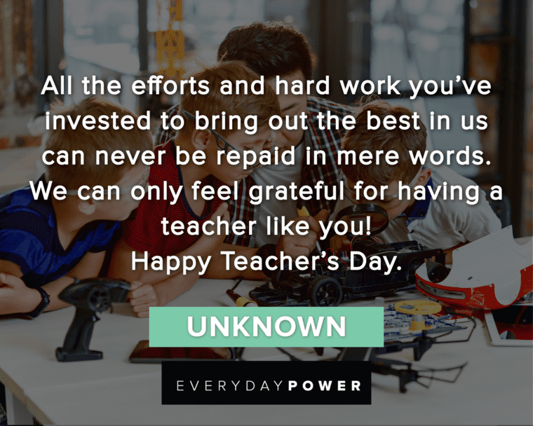 Teacher’s Day Quotes About Effort And Hard Work