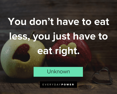 Healthy Eating Quotes About Eating Right