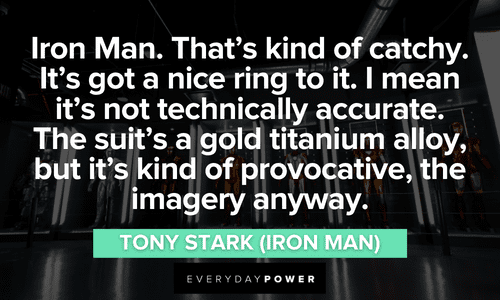 Iron Man quotes about his name