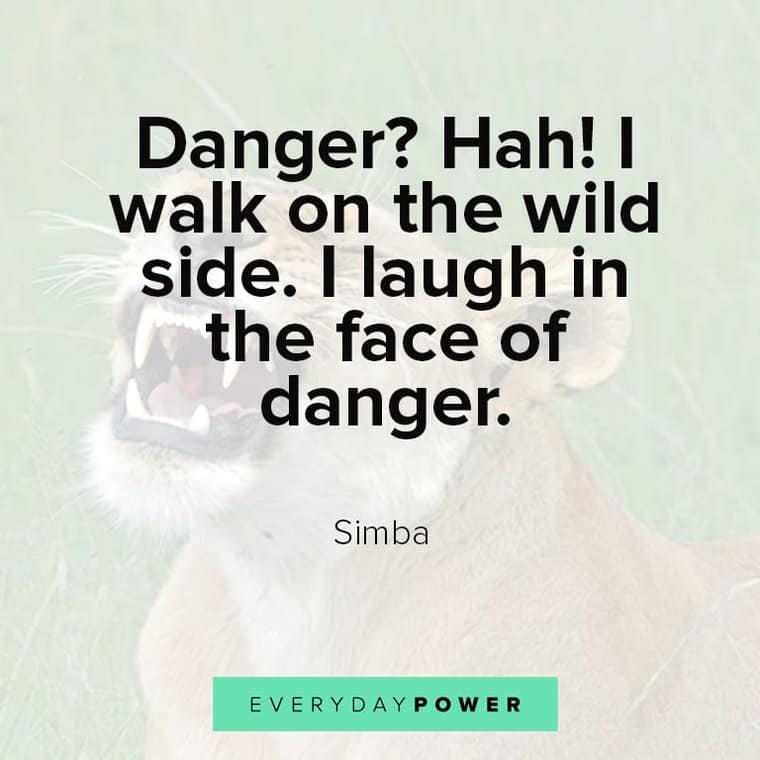 lion king quotes about danger