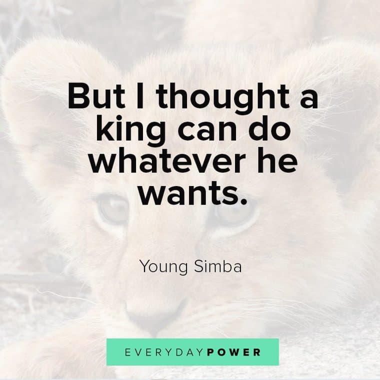 lion king quotes about Ruling