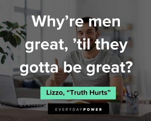 Lizzo Quotes About Men