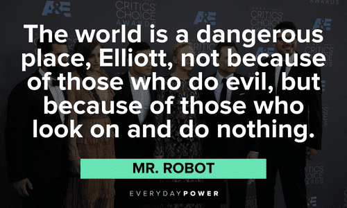 Mr. Robot quotes about the world