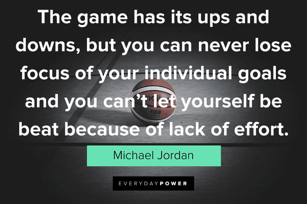 Michael Jordan Quotes About putting effort