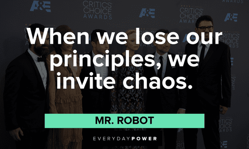 Mr. Robot quotes about principles