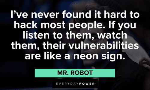 Mr. Robot quotes about hacking 