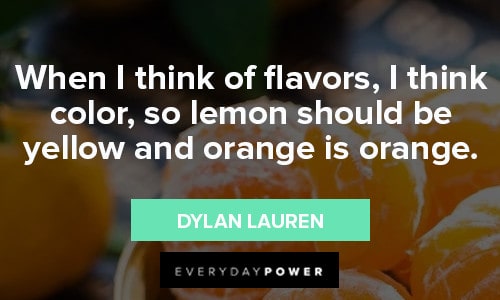 Orange Quotes About Flavors