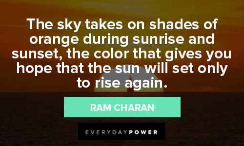 Orange Quotes About Sunrise