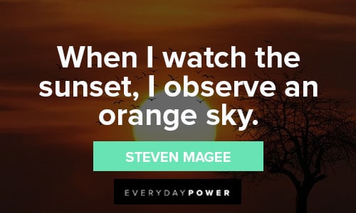 Orange Quotes About Sunset